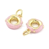 Brass Enamel Charms KK-U060-32G-2