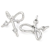 304 Stainless Steel Micro Pave Clear Cubic Zirconia Stud Earrings for Women EJEW-U023-05P-3