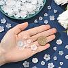 600Pcs 10 Styles Acrylic Bead Caps OACR-SC0002-37-4