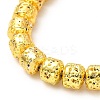 Electroplated Natural Lava Rock Beads Strands G-G984-10G-3