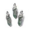 Natural Green Aventurine Pendants G-E059-02AS-04-1