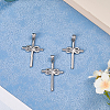 3Pcs 304 Stainless Steel Pendants STAS-BBC0007-70-7