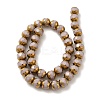 Opaque Solid Color Glass Beads Strands GLAA-G098-02C-2
