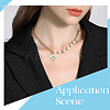 8Pcs 4 Styles Brass Micro Pave Cubic Zirconia Pendants KK-BBC0019-79-4