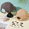 40Sets Iron Baseball Hat Cap Buckle Strap Clasp Clip Kit FIND-BC0014-10B-4