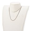 304 Stainless Steel Diamond Cut Cuban Link Chain Necklaces NJEW-JN03368-03-4