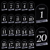 20Pcs 20 Styles Acrylic Table Plate Display Decoration AJEW-DR0002-37-1