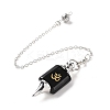 Mixed Gemstone Dowsing Pendulum Big Pendants G-A207-02P-3