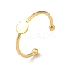 Adjustable 304 Stainless Steel Finger Rings Components STAS-K278-04A-G-1