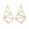 Smooth Surface Alloy Open Back Bezel Pendants PALLOY-S117-153-1