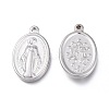 Tarnish Resistant 304 Stainless Steel Pendants STAS-K207-06P-2