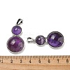 Natural Amethyst Pendants G-G147-06P-03-3