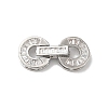 Rack Plating Brass Micro Pave Clear Cubic Zirconia Fold Over Clasps KK-A222-15P-1