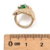 Brass Pave Cubic Zirconia Beads KK-C133-01B-G-3