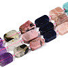 Natural Sodalite & Rhodonite & Prehnite & Amethyst & Rose Quartz & Flower Amazonite & Sunstone Beads Strands G-N358-02A-01-3