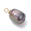 Natural Pearl Potato Charms PALLOY-JF04848-3