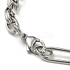 Non-Tarnish 201 Stainless Steel Figaro Chain Bracelets STAS-Z056-09P-3