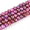 Baking Paint Glass Beads Strands DGLA-N003-4mm-B03-1