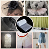 Plastic Wrinkle Mesh Fabric for Dress Headwear Accessories DIY-WH0588-16B-6
