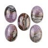 Natural Amethyst Lace Agate Pendants G-A244-12A-01-1