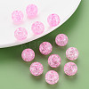 Transparent Crackle Acrylic Beads MACR-S373-66B-N02-5