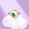 304 Stainless Steel Adjustable Cuff Rings for Women LS-RJEW-B126-06G-01-2