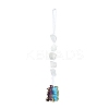 Nuggets Natural Quartz Crystal Pendant Decorations HJEW-JM00992-01-1