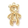 Eco-friendly Brass Micro Pave Clear Cubic Zirconia Pendants KK-D079-02G-2