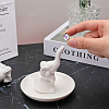 1Pc Elephant Shape Porcelain Jewelry Plate DJEW-SC0001-09-3