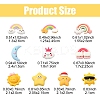 30Pcs 10 Styles Opaque Resin Cabochons CRES-YW0001-27-3