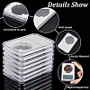 Plastic Coin Storage Boxes OBOX-WH0005-10-4
