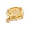 Ion Plating(IP) 304 Stainless Steel Pendant Cabochon Settings STAS-I197-005G-4