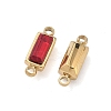 Birthstone 304 Stainless Steel Rhinestone Connector Charms STAS-L022-576G-07-2
