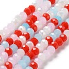 Glass Beads Strands EGLA-A034-M6mm-41-5