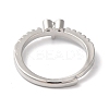 Rack Plating Brass Clear Cubic Zirconia Constellation Adjustable Rings for Women RJEW-S407-08P-06-3