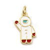 Brass Enamel Pendants KK-K302-21A-G-1