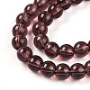 Transparent Glass Beads Strands GLAA-T032-T6mm-19-3