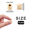 9Pcs 9 Style Brass Micro Pave Cubic Zirconia European Beads ZIRC-PJ0001-05-3