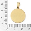 Ion Plating(IP) 304 Stainless Steel Enamel Rhinestone Pendants STAS-Q325-03A-G-3