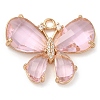 Rack Plating Brass Clear Cubic Zirconia Pendants KK-N255-11G-05-RS-1