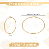 3 Pairs 201 Stainless Steel Hoop Earrings for Women EJEW-LP0001-05-2