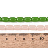 Imitation Jade Glass Beads Strands GLAA-N058-6x9mm-C01-5