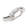 Non-Tarnish 304 Stainless Steel Push Gate Snap Keychain Clasp Findings STAS-C024-19P-3