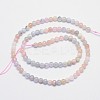 Natural Morganite Round Bead Strands G-I159-4mm-4