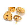Chunk Letter 304 Stainless Steel Stud Earrings for Women LS-EJEW-G386-01A-G-2