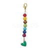 Alloy Enamel Heart Pendant Decorations HJEW-JM01507-04-1