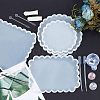 Waved Cup Pad Silicone Molds DIY-OC0002-04-2