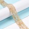 Natural Gold Rutilated Quartz Beads Strands G-C009-B17-2