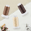 3 Rolls 3 3 Colors Flat Waxed Polyester Cord OCOR-CL0001-12A-7