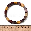 Natural Mookaite Beads Stretch Bracelets for Women Men BJEW-C097-06-15-3
